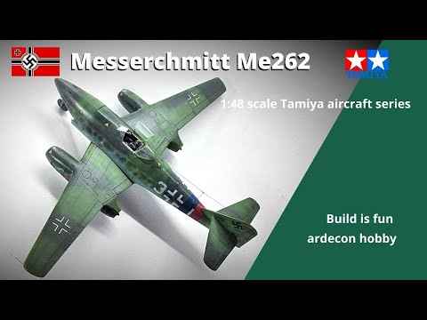 German Messerschmitt Me262 A-1a Tamiya Aircraft series, 1/48 scale final build tutorial.