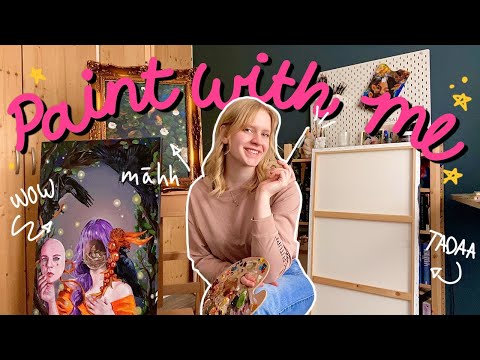 Ich male 6 Kunstwerke in 3 Tagen - Produktiver, entspannter ART VLOG! 🌻🎨