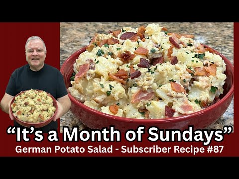 German Potato Salad (Hot Potato Salad) Subscriber Recipe #87 - Potatoes and Bacon! Yum!
