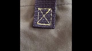 Sewing for guys: sewing a "Box X" stitch