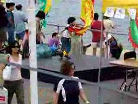 Hyper active kid chased down by mom