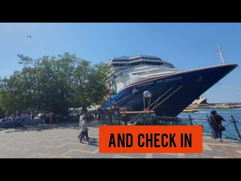 Thumbnail for Carnival Splendor. Check in,  inside. Sydney. 08/09/2025. #sydney #walking #australia