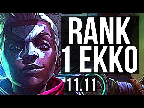 EKKO vs KINDRED (JUNGLE) | Rank 1 Ekko, 8/2/11, 500+ games | NA Challenger | v11.11