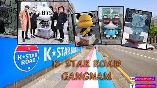 Thumbnail for K-Star Road in Gangnam Seoul — Must Visit Spot for K-pop Fans 4K