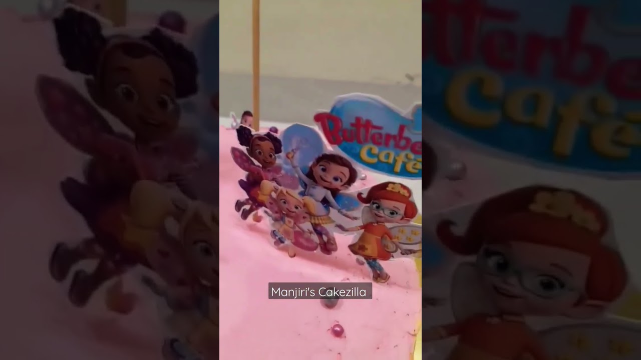 Butterbean cafe theme cake in Dutch truffle flavour