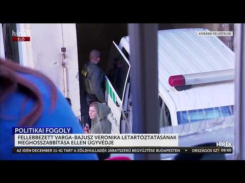 Fellebbezett Varga-Bajusz Veronika letartóztatásának meghosszabbítása ellen ügyvédje - HírTV