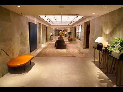 Cathay Pacific FIRST & BUSINESS Lounges - Hong Kong - The Pier, The Wing, The Cabin,  The Bridge Video