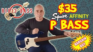 Video thumbnail for Rib13 Bass - $35 Squier Affinity P Bass Review by Rib13 Bass