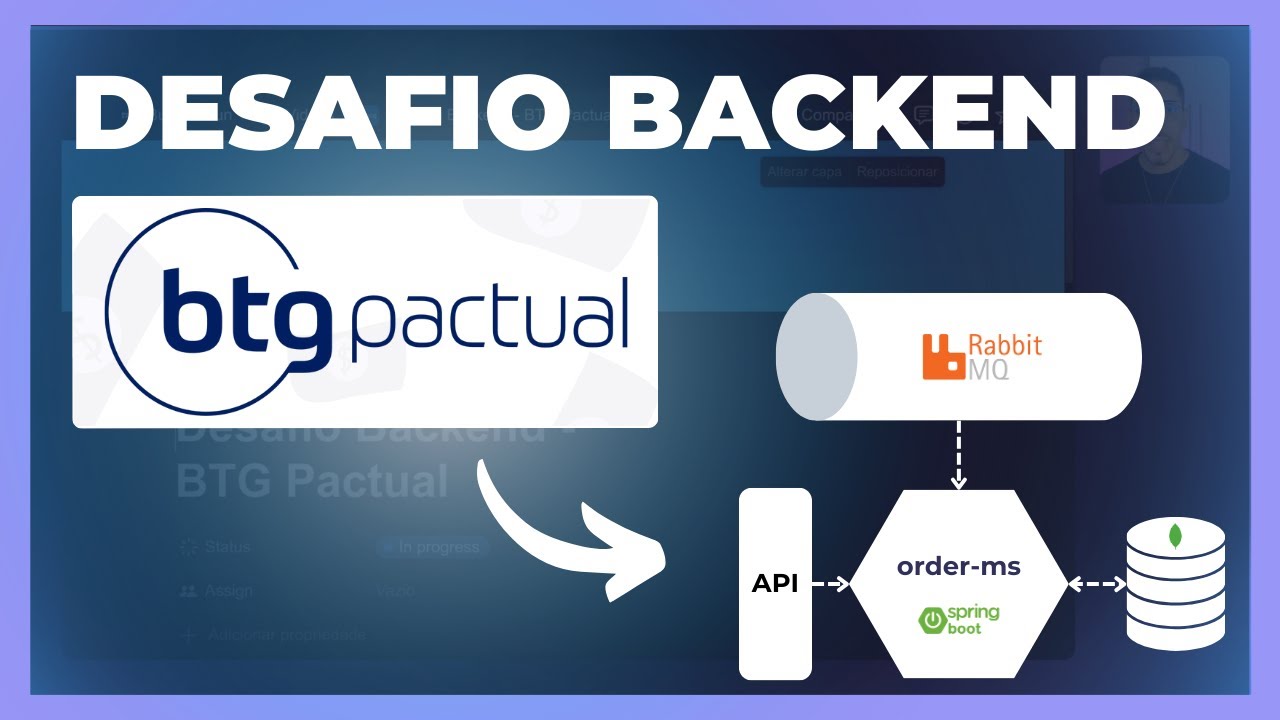 Resolvendo DESAFIO BACKEND do BTG Pactual com Java, Spring Boot, RabbitMQ e MongoDB
