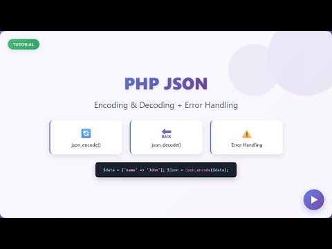 Php Json_encode Json_decode