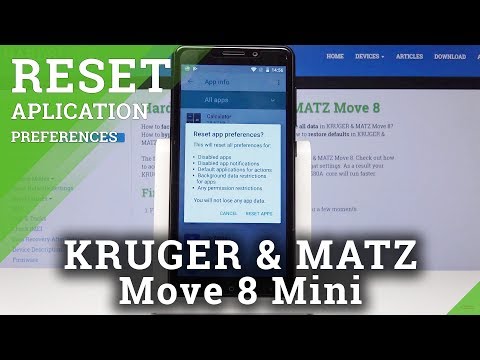 How to Reset App Preferences in Kruger & Matz Move 8 Mini - Restore App Settings