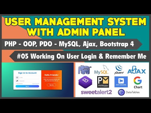 05 User Management System With Admin Panel | Working On User Login Remember Me