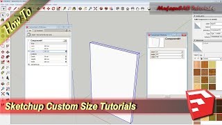 Sketchup Custom Size Tutorial Dynamic Component Attribute
