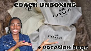 UNBOXING NEW COACH FALL 2024 BAG and Bags I'm taking on Vacation || YellowSparksJoy