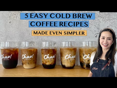 5 ICED COLD BREW COFFEE RECIPES - VERSION 2 Using Milk + Syrup Combination 16oz cups