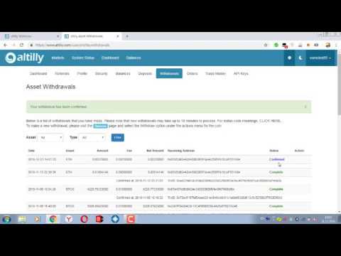Вывод Эфириума с криптобиржи Алтиликом #Altillycom #cryptobirza #ethereum