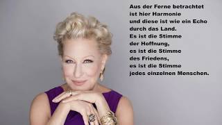 Bette Midler - From A Distance (Deutsche Übersetzung)