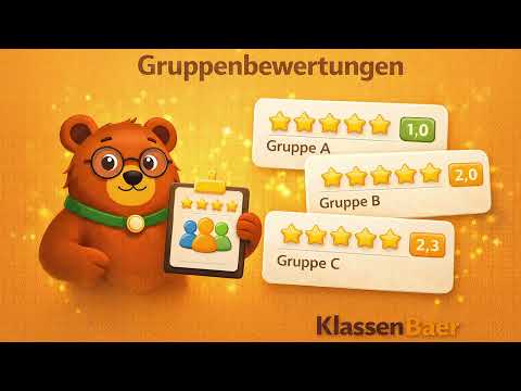 Gruppenbewertung in KlassenBaer