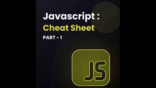 Download the video "Javascript Cheatsheet | JS"