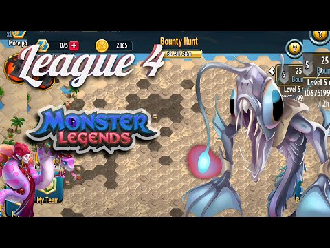 Completing Leagues 1, 2, 3 and 4 | Bounty Hunt (Monster Legends)