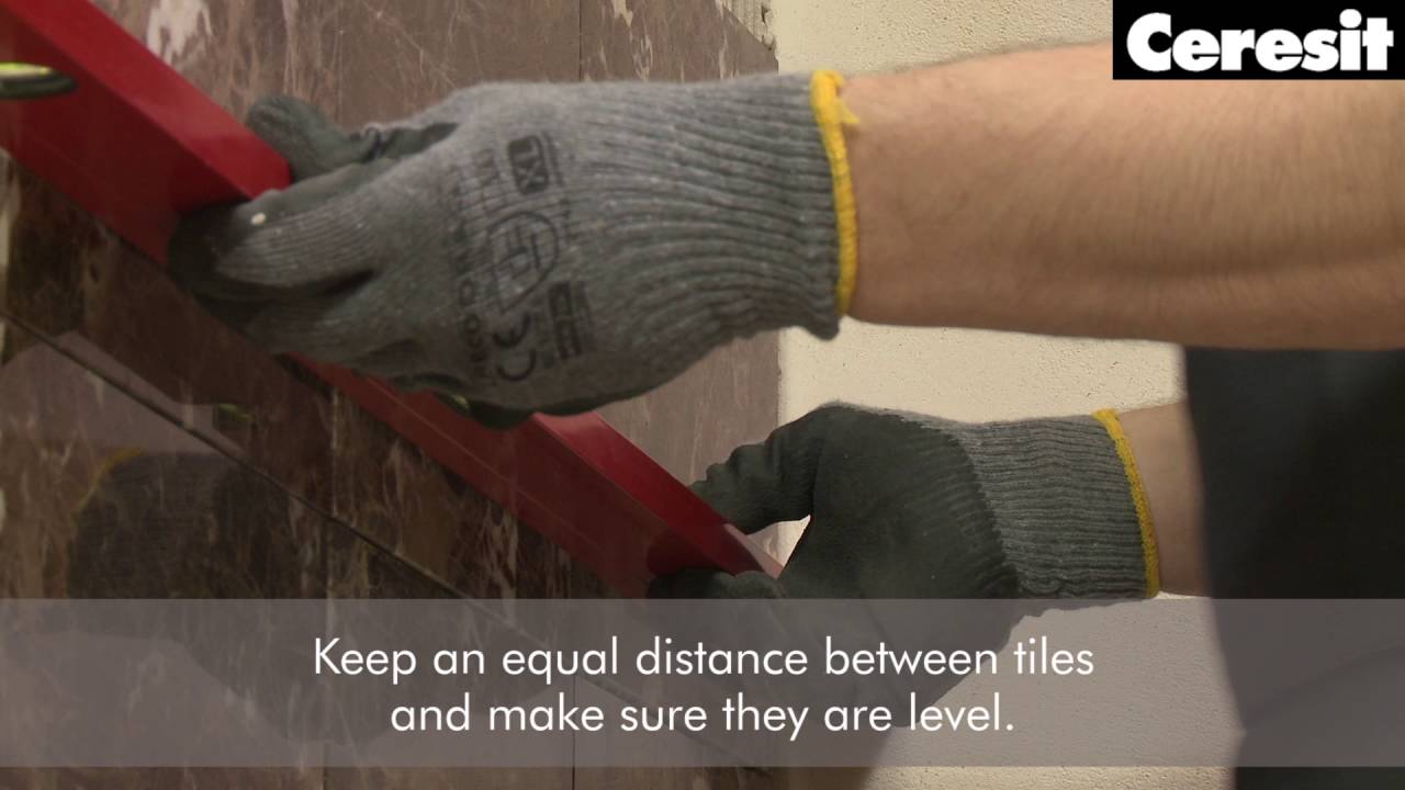 Tiling of natural stones tiles