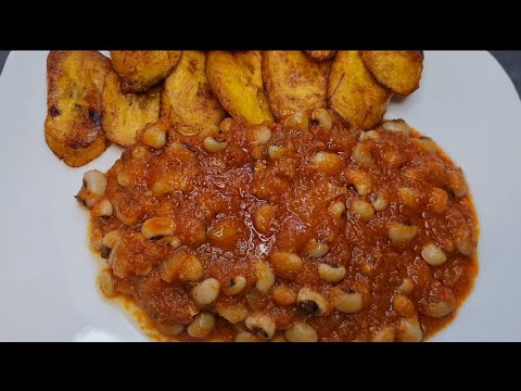 How To Make Red Red ( Beans stew With Freid Plantains )Ghanaian Dish 🇬🇭 💯😋