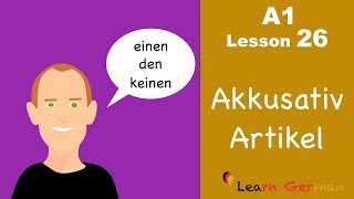 Learn German  Accusative case  Articles  Akkusativ