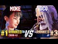 SF6 ▰ MOKE (#1 Ranked Chun-Li) vs DCQ (#3 Ranked JP) ▰ High Level Gameplay