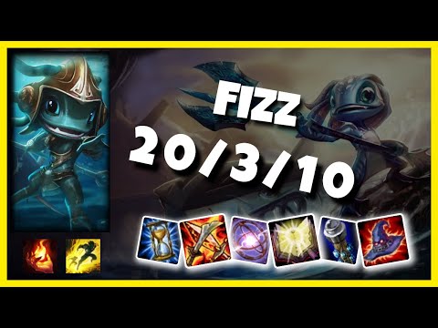 KOREAN Challenger Fizz MID (20/3/10) vs AKALI Gameplay Replay - Patch 10.18