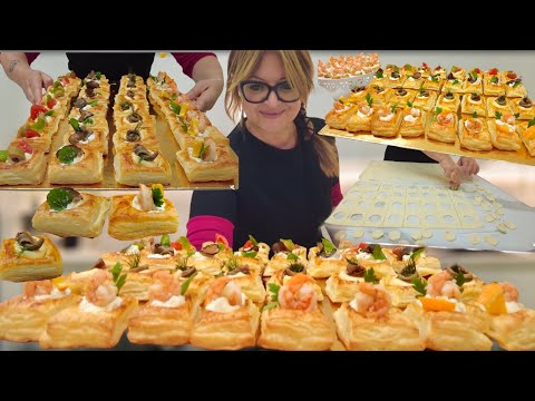 IDEA APERITIVO per le feste con SOLO 2 Pasta Sfoglia e tanta fantasia FACILI E VELOCI
