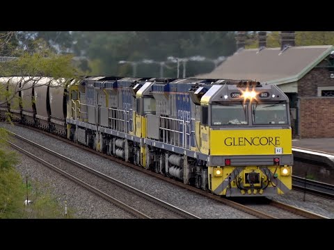 Australian Coal trains at East Maitland, NSW.