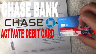 ✅  How To Activate Chase Bank Debit Card 🔴