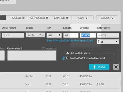 DAT Power Load Board - Overview