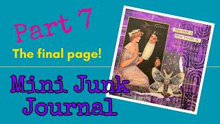 Stenciling a junk journal page. The Very Last Page in our mini junk journal project
