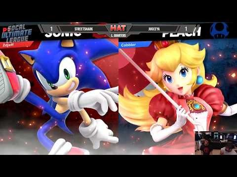HAT 55 - StreetShark (Sonic) Vs. jugeeya (Peach) Losers Quarters - Smash Ultimate