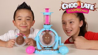 Chocolate Surprise Egg Maker DIY Kinder Surprise Egg Fun With Ckn Toys