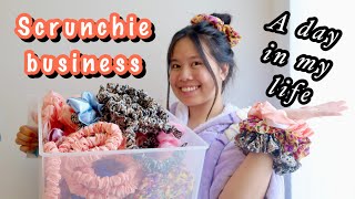 Small business vlog 💕 sewing scrunchies & headbands, business tips and preparing the launch