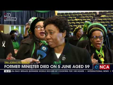 ANC holds memorial service for late MP Tina Joemat Pettersson