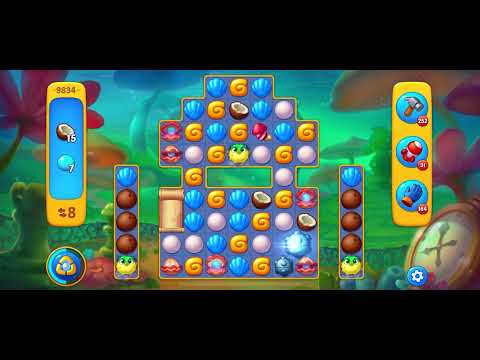 Fishdom level 9834 no boosters フィッシュダム ノーマル