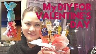 DIY MINIATURE ALCOHOL BOUQUET GIFT IDEAS FOR VALENTINE'S DAY ||KNEATH 🦋