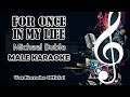 FOR ONCE IN MY LIFE Michael Buble MALE KARAOKE