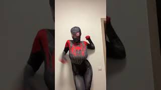 BraLess Spider Girl ♥️ #respect #shorts #funny #marvel #avengers #spidergirl #shorts #shotvids