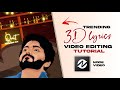 Trending 3D Lyrics video editing like Ae 🥵🔥 Node video Tutorial in tamil | Crazy Tech