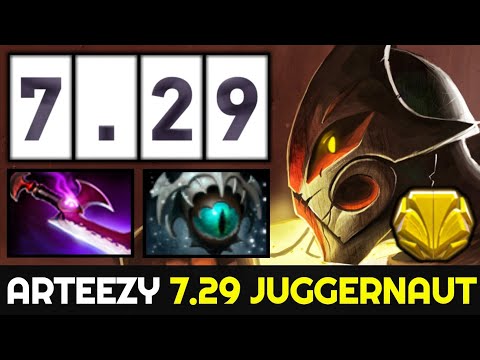 ARTEEZY Juggernaut in 7.29 New Patch — Silver Edge Situational Build