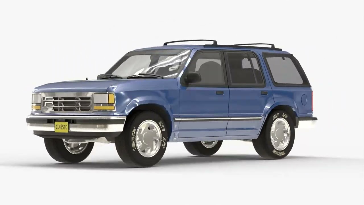 SUV Truck 90s 3D Model