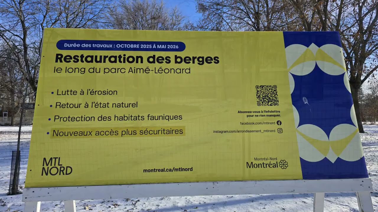 Restauration des berges du parc Aimé-Léonard