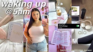WAKING UP AT 5AM ౨ৎ˚₊✩‧ morning routine, productive habits, hygine & being mindful