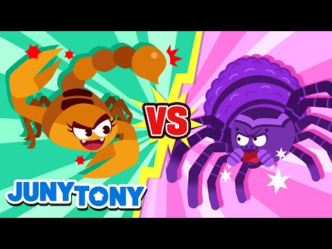 Escorpião vs Tarântula | Que Ganhe O Melhor! | Música Infantil | JunyTony em Português