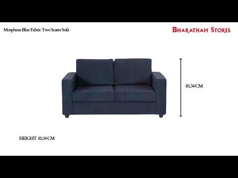 Morpheus Blue Fabric Two Seater Sofa   BS FSFTSSOFA 02