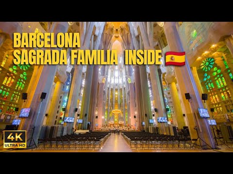 Barcelona 🇪🇸 Sagrada Familia Interior – Gaudí Masterpiece Inside | 4K